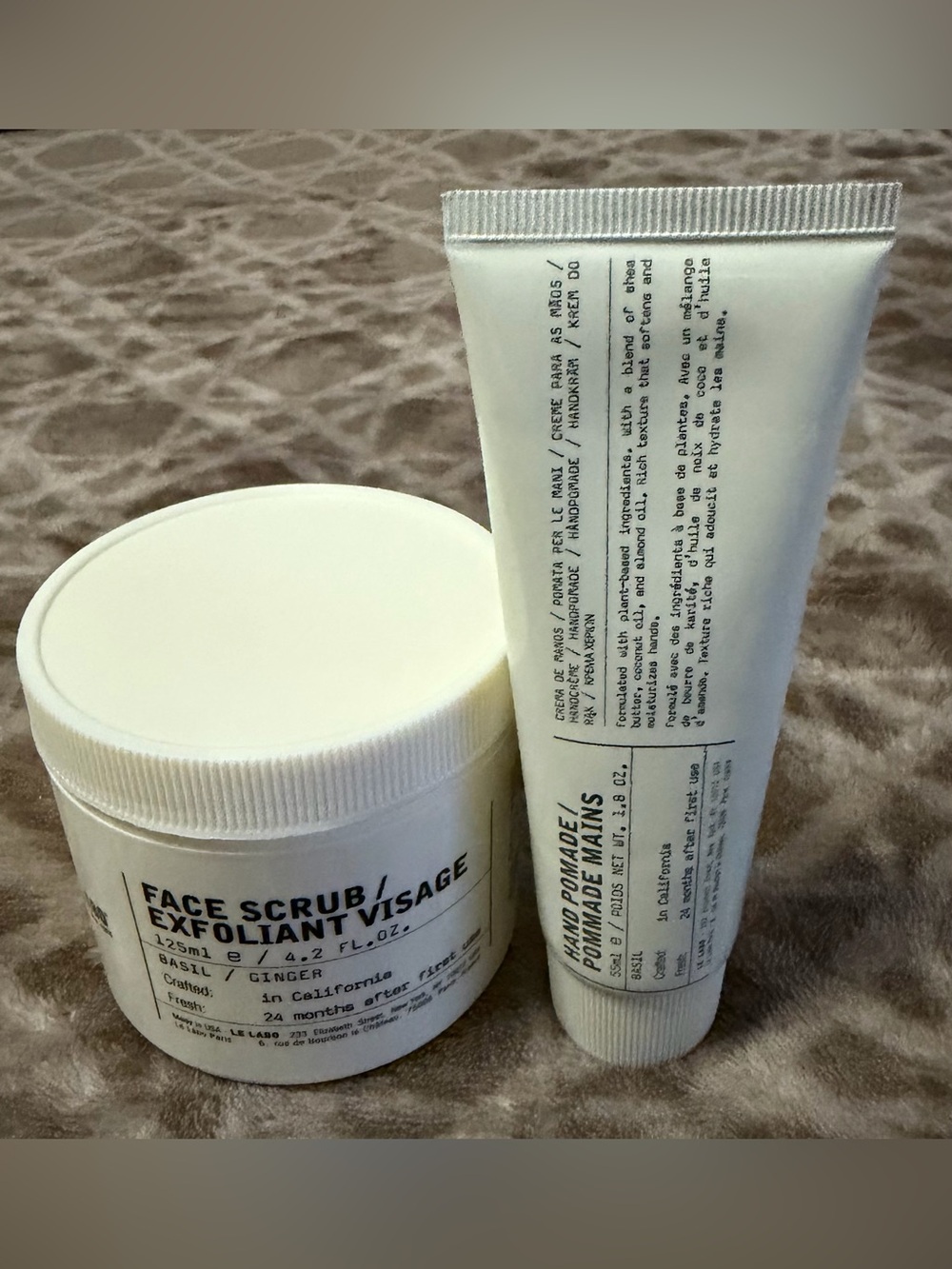Le Labo Basil Face Scrub & Hand Pomade Full Size Bundle; new/authentic/unopened